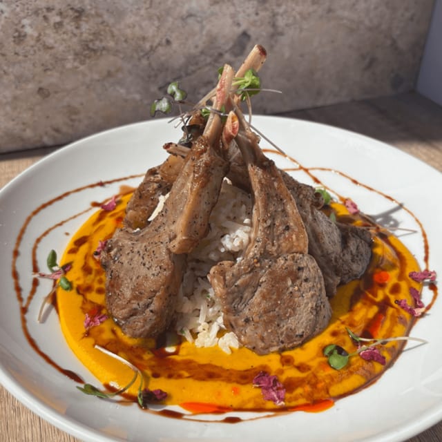 Grilled Lamb Lollipops.