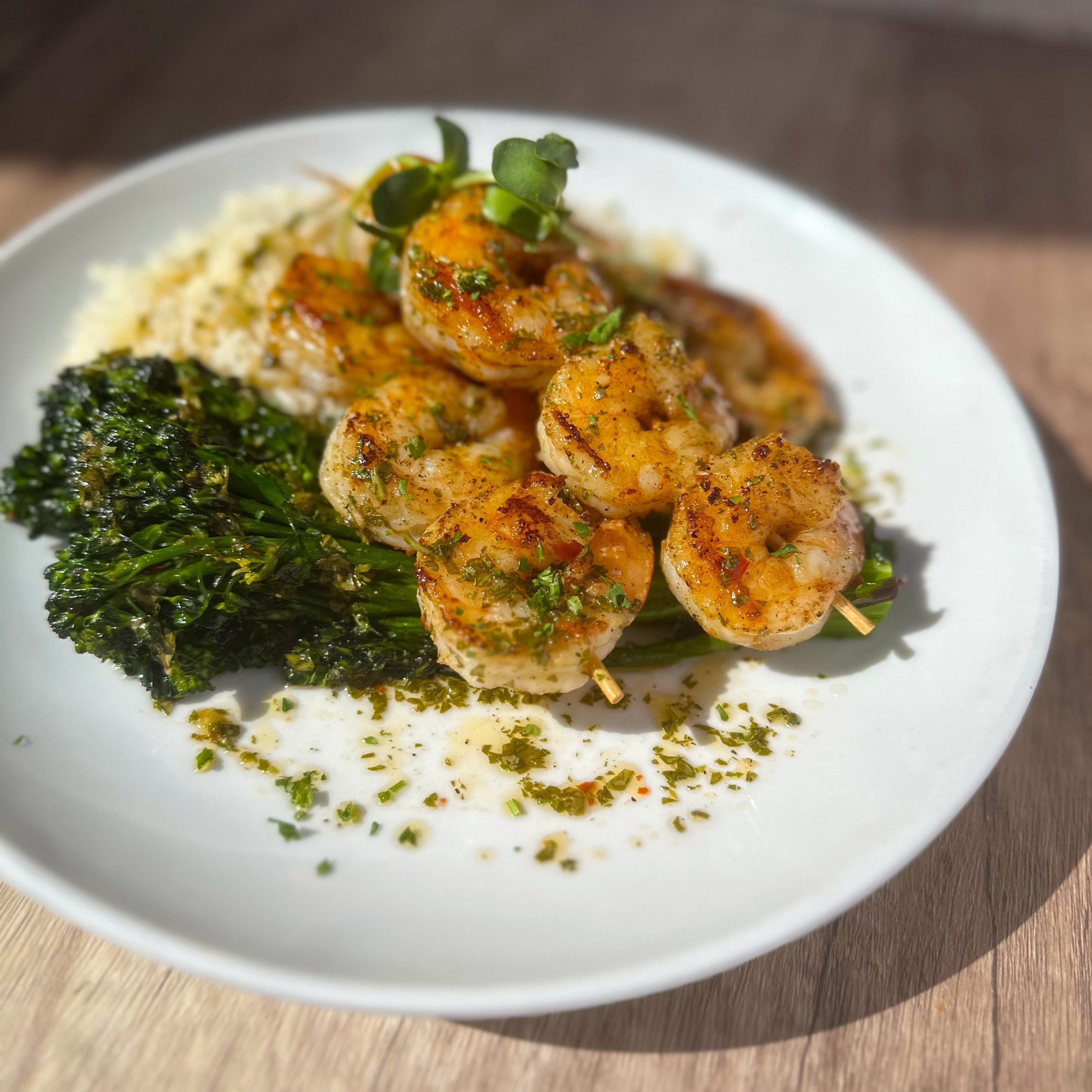 Grilled Shrimp Skewers.
