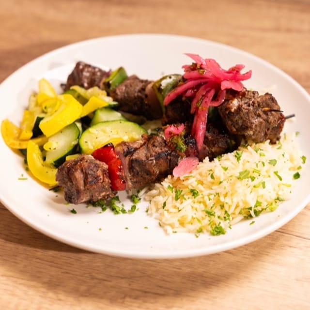 Beef Kabobs.