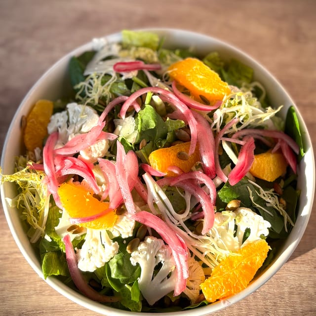 Shaved Cauliflower Salad.